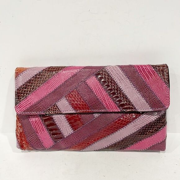Vintage David Mehler for DAME snakeskin purse convertible